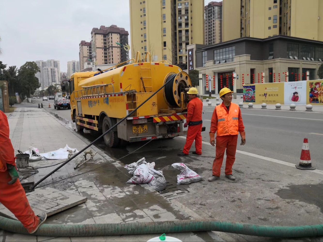 麒麟排污管道清淤-管道清洗